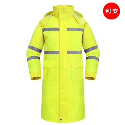 厂家定制批发荧光黄连体反光雨衣|分体套装反光雨衣